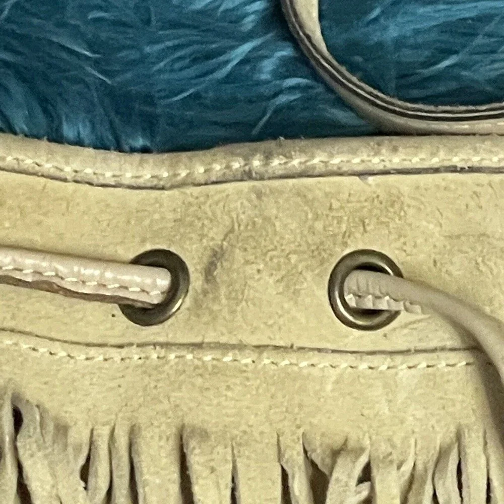 Patricia Nash Crossbody Purse Tan Suede Leather Fringe Bag - Picture 5 of 16